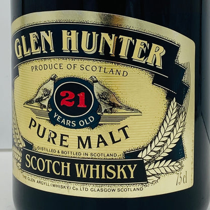1990年代前半流通、グレンハンター（Glen Hunter）21年、ピュアモルト（PURE MALT）シェリー樽熟成原酒多用、700ml, 43% #113