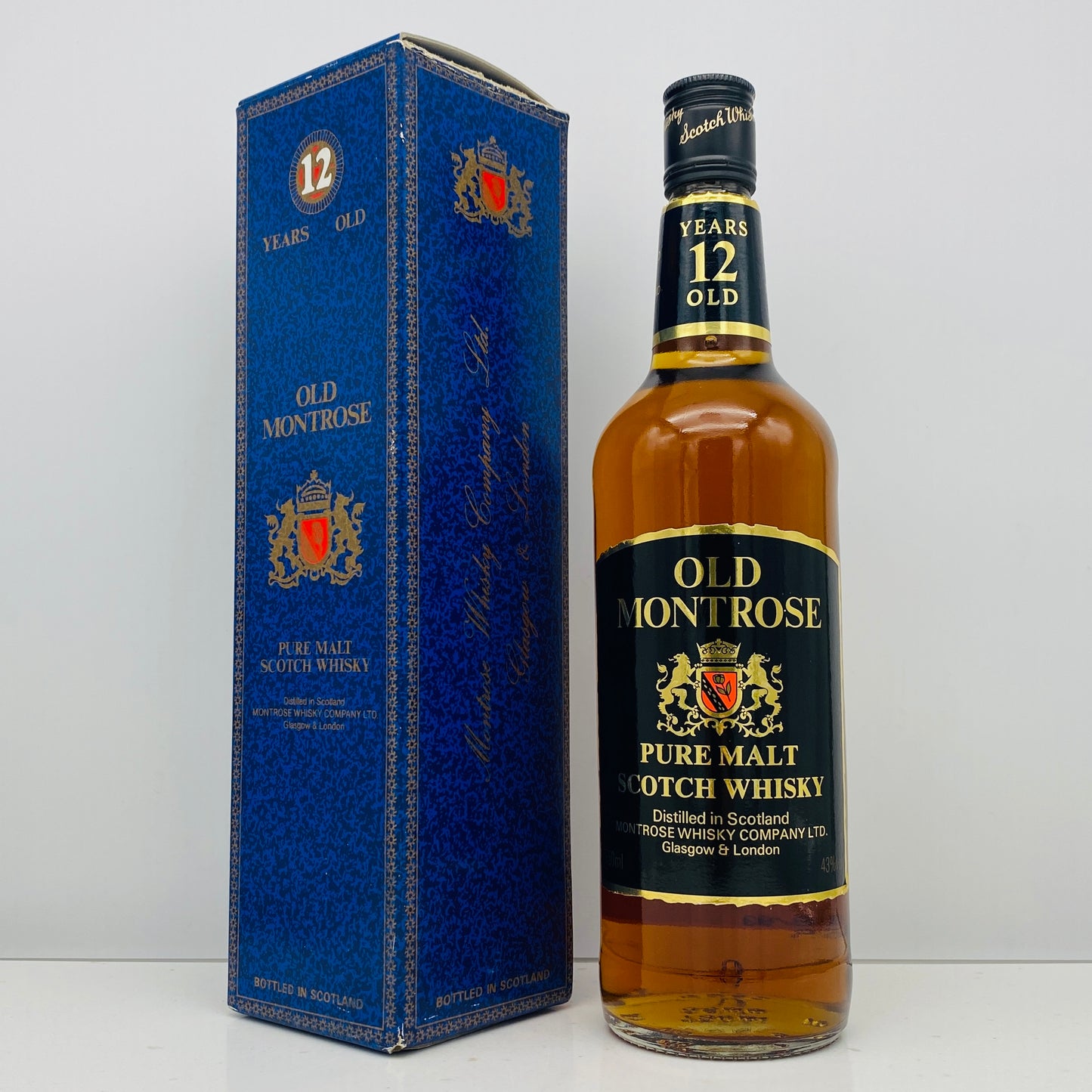 1990年代前半流通、オールドモントローズ（OLD MONTROSE）ピュアモルト（PUREMALT）12年、750ml、43% #115