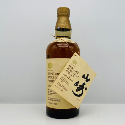 1980年代後半流通、山崎12年 ピュアモルト（YAMAZAKI PURE MALT） ウイスキー特級、760ml、43%
