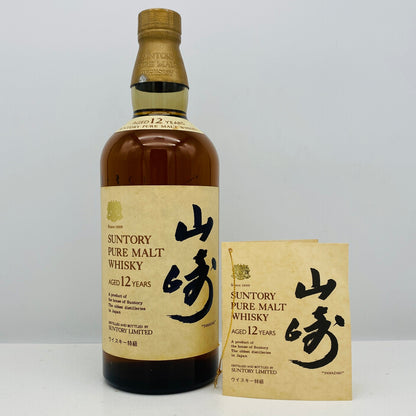 1980年代後半流通、山崎12年 ピュアモルト（YAMAZAKI PURE MALT） ウイスキー特級、760ml、43%