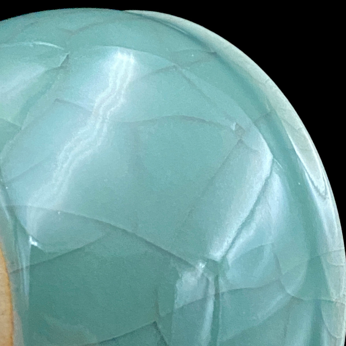 Japan Traditional Art Crafts Exhibition Selected Artist, Japan Art Crafts Association Associate Member, Hidekazu Nakamura, Celadon Tenmoku Bowl with Multi-Layered Ice-Crackle Craquelure, Japanese-Style Rocks Glass #436