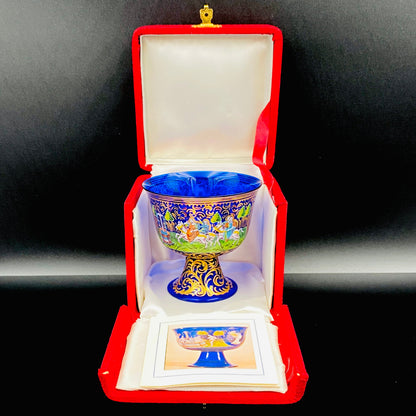 ルネサンス最初期の傑作、ムラーノ硝子美術館収蔵「バロヴィエ婚礼杯（Coppa Barovier）」の復刻作品、1950年代制作 #116