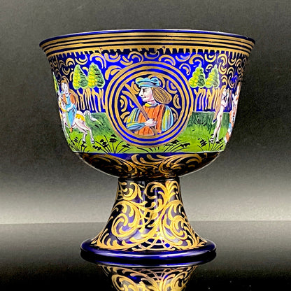 ルネサンス最初期の傑作、ムラーノ硝子美術館収蔵「バロヴィエ婚礼杯（Coppa Barovier）」の復刻作品、1950年代制作 #116