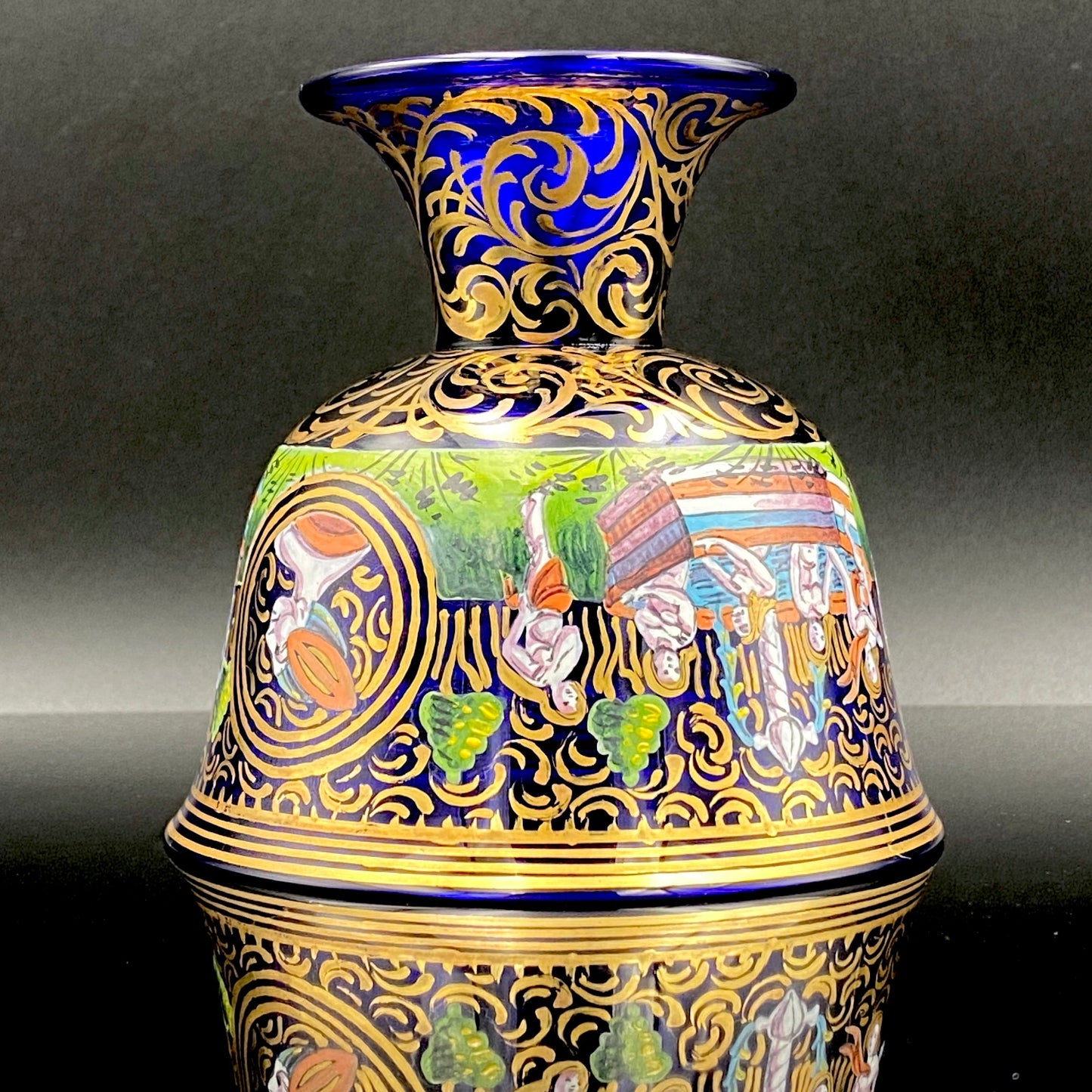 ルネサンス最初期の傑作、ムラーノ硝子美術館収蔵「バロヴィエ婚礼杯（Coppa Barovier）」の復刻作品、1950年代制作 #116