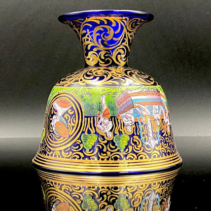 ルネサンス最初期の傑作、ムラーノ硝子美術館収蔵「バロヴィエ婚礼杯（Coppa Barovier）」の復刻作品、1950年代制作 #116