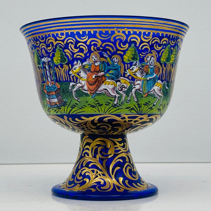 ルネサンス最初期の傑作、ムラーノ硝子美術館収蔵「バロヴィエ婚礼杯（Coppa Barovier）」の復刻作品、1950年代制作 #116