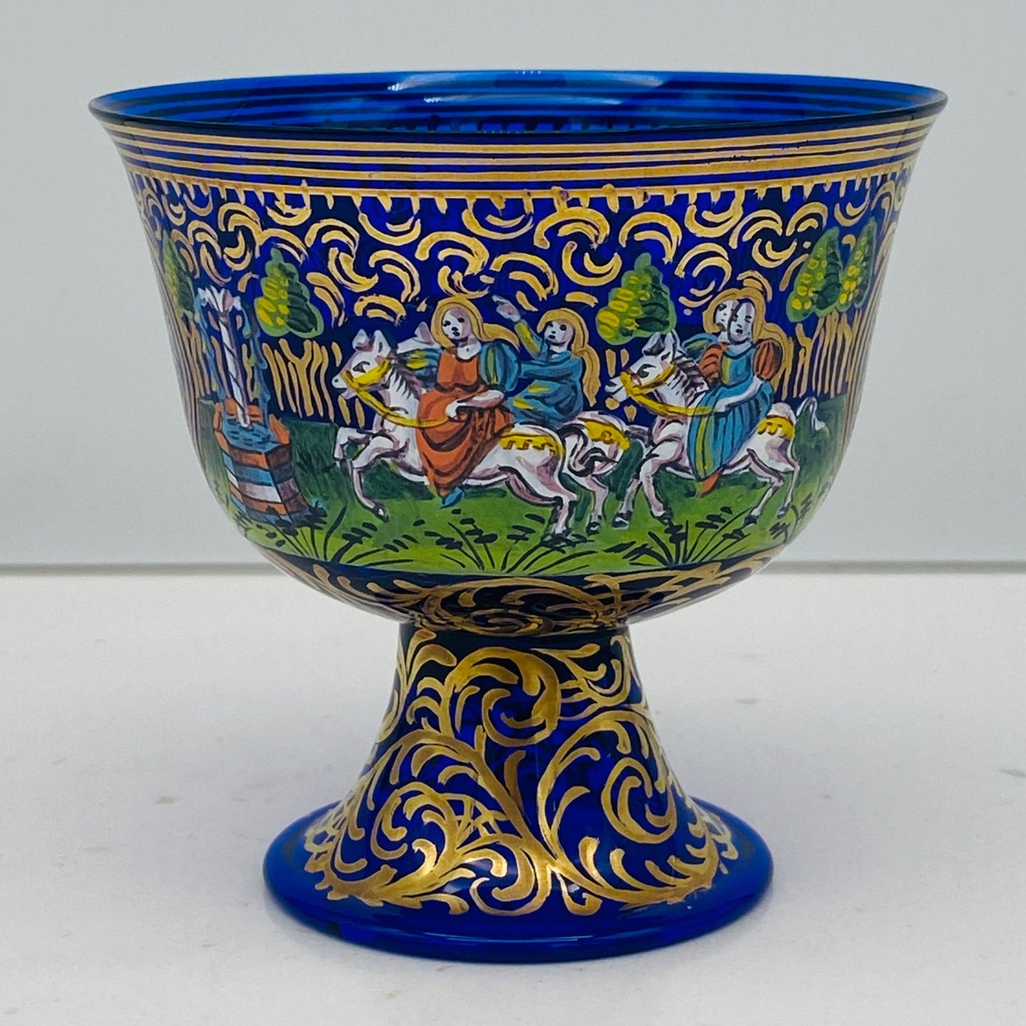 ルネサンス最初期の傑作、ムラーノ硝子美術館収蔵「バロヴィエ婚礼杯（Coppa Barovier）」の復刻作品、1950年代制作 #116