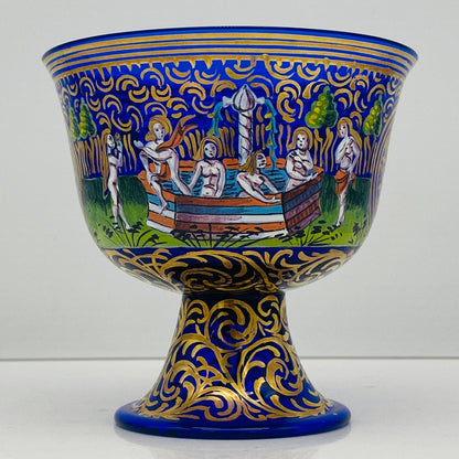 ルネサンス最初期の傑作、ムラーノ硝子美術館収蔵「バロヴィエ婚礼杯（Coppa Barovier）」の復刻作品、1950年代制作 #116