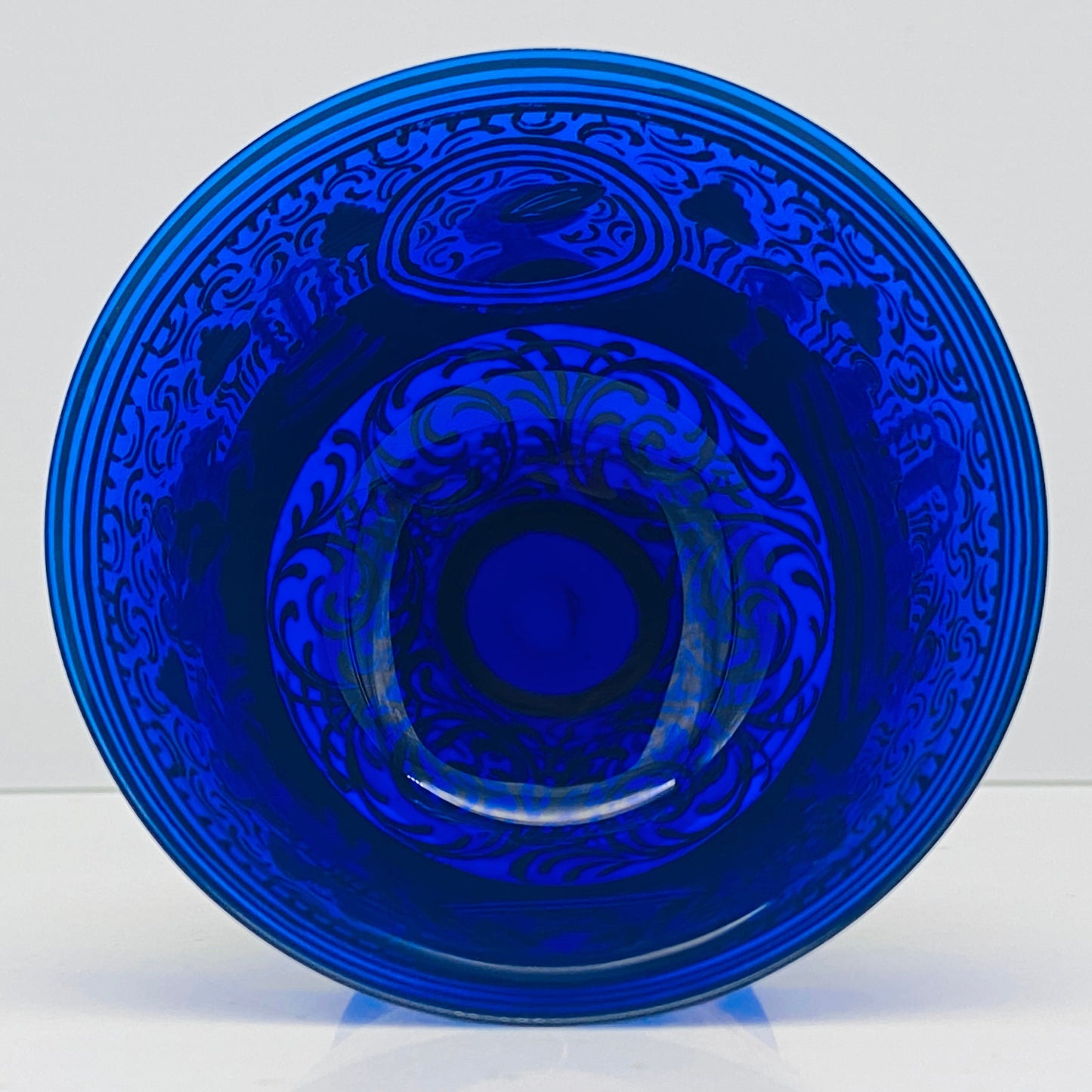 ルネサンス最初期の傑作、ムラーノ硝子美術館収蔵「バロヴィエ婚礼杯（Coppa Barovier）」の復刻作品、1950年代制作 #116