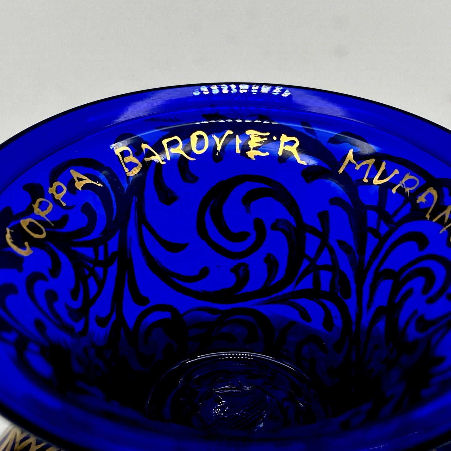 ルネサンス最初期の傑作、ムラーノ硝子美術館収蔵「バロヴィエ婚礼杯（Coppa Barovier）」の復刻作品、1950年代制作 #116