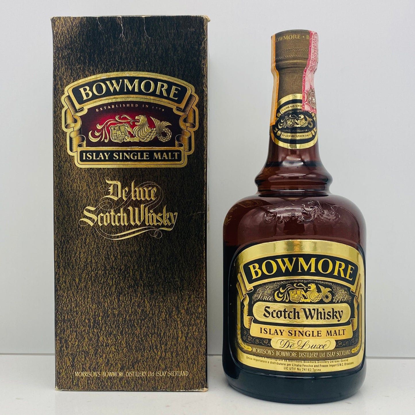 1979年以降イタリア市場流通、ボウモア（BOWMORE）デラックス（DELUX）750ml, 43% #120
