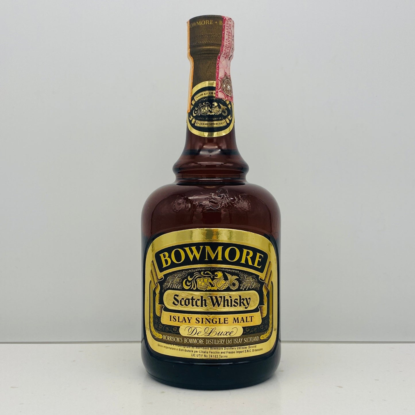1979年以降イタリア市場流通、ボウモア（BOWMORE）デラックス（DELUX）750ml, 43% #120