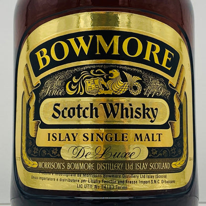 1979年以降イタリア市場流通、ボウモア（BOWMORE）デラックス（DELUX）750ml, 43% #120