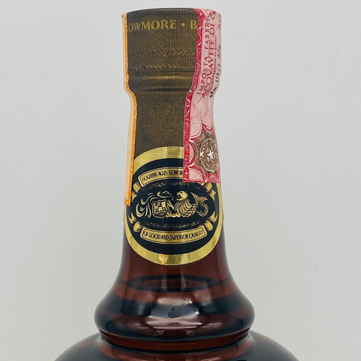 1979年以降イタリア市場流通、ボウモア（BOWMORE）デラックス（DELUX）750ml, 43% #120