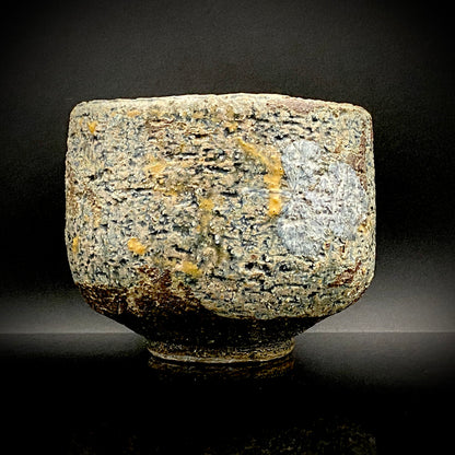 北国風雪賞受賞 能登大社焼創始者 磯見 忠司 作 真葉手 筒茶碗 和のロックグラス #441