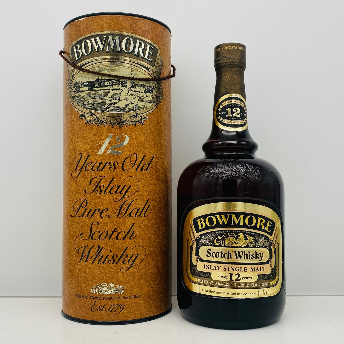 1980年代前半流通、ボウモア（BOWMORE）12年、1,000ml, 43% #119