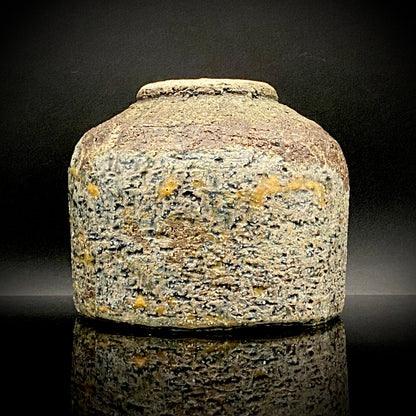 北国風雪賞受賞 能登大社焼創始者 磯見 忠司 作 真葉手 筒茶碗 和のロックグラス #441