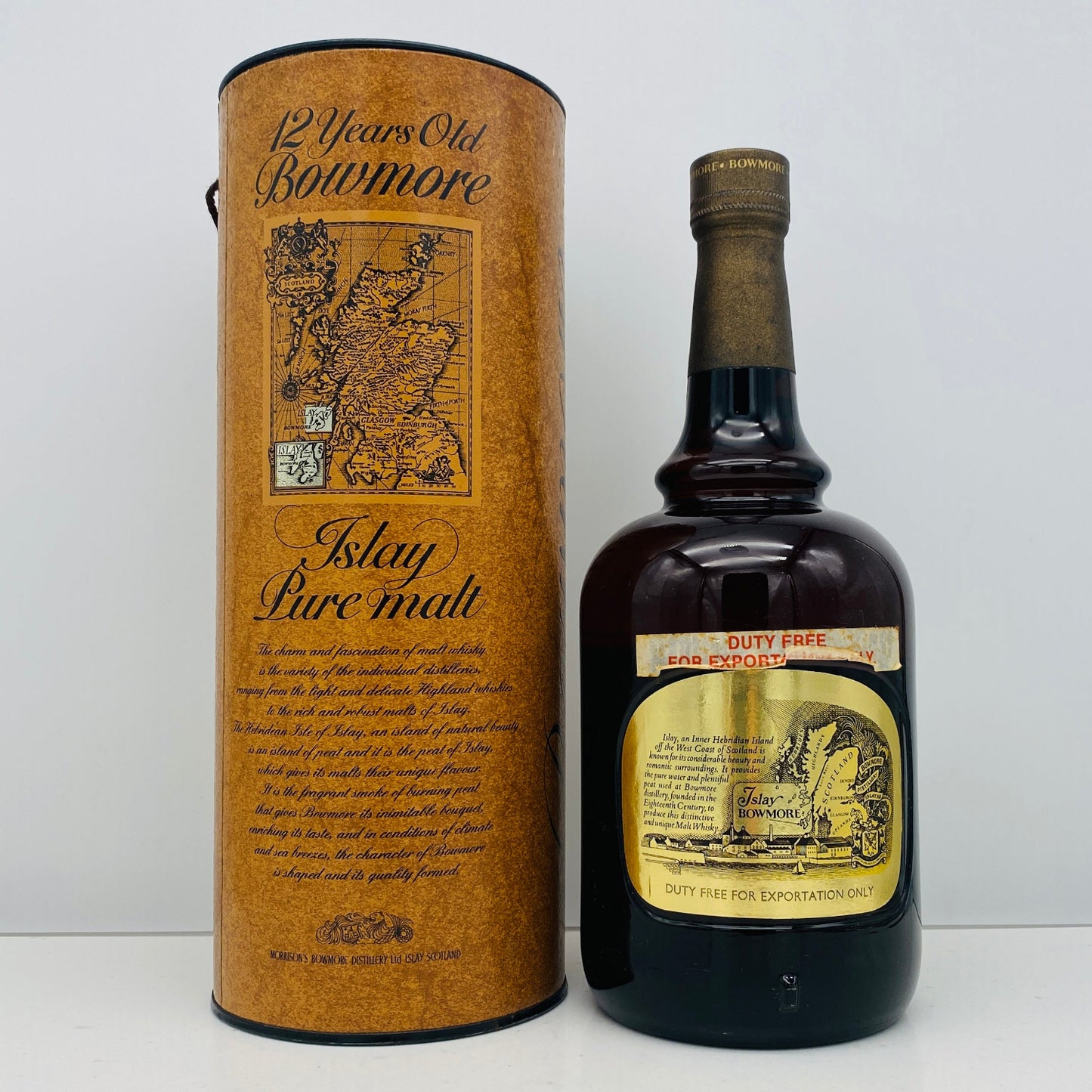 1980年代前半流通、ボウモア（BOWMORE）12年、1,000ml, 43% #119