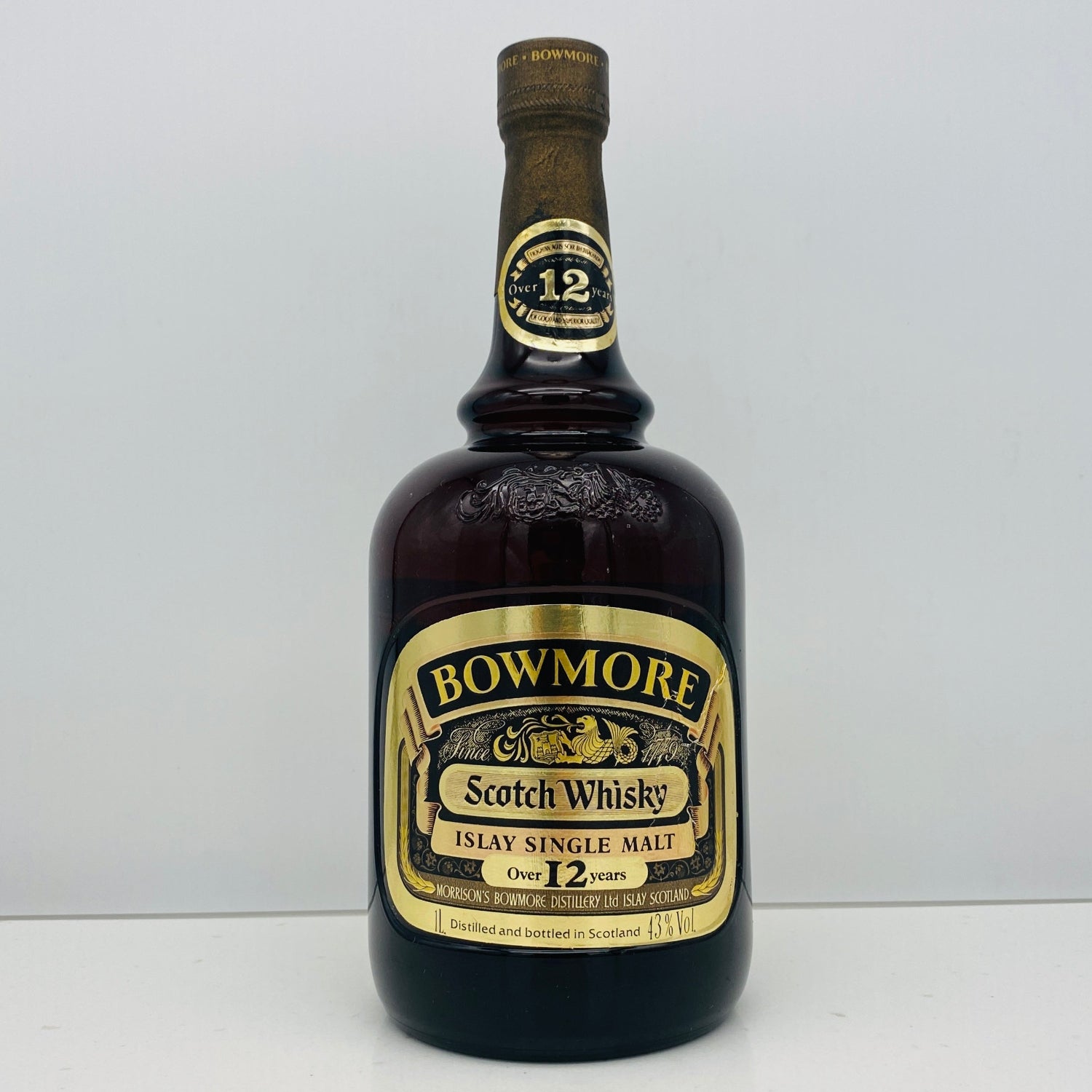 1980年代前半流通、ボウモア（BOWMORE）12年、1,000ml, 43% #119