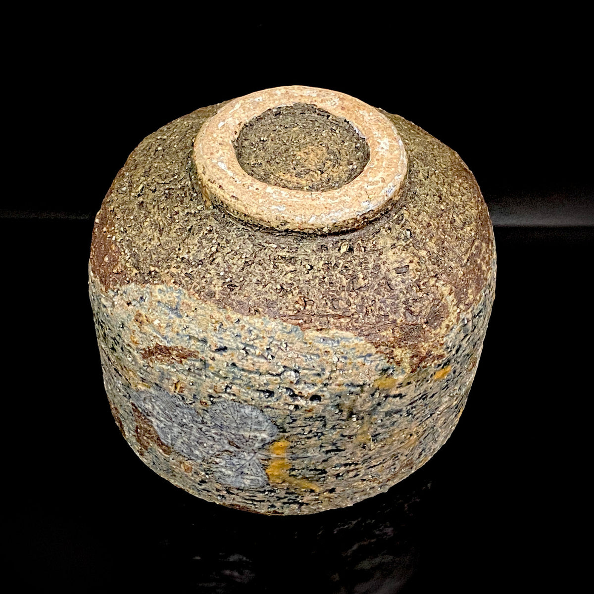 北国風雪賞受賞 能登大社焼創始者 磯見 忠司 作 真葉手 筒茶碗 和のロックグラス #441