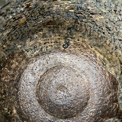 北国風雪賞受賞 能登大社焼創始者 磯見 忠司 作 真葉手 筒茶碗 和のロックグラス #441