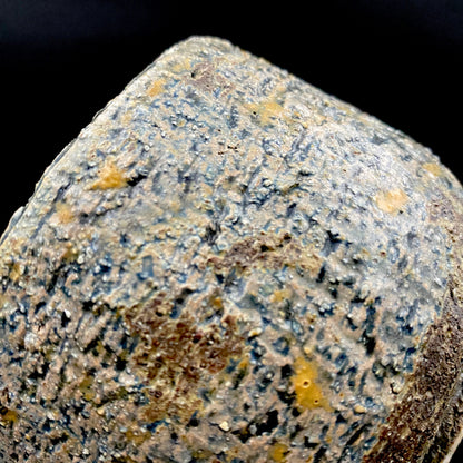 北国風雪賞受賞 能登大社焼創始者 磯見 忠司 作 真葉手 筒茶碗 和のロックグラス #441