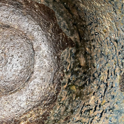 北国風雪賞受賞 能登大社焼創始者 磯見 忠司 作 真葉手 筒茶碗 和のロックグラス #441