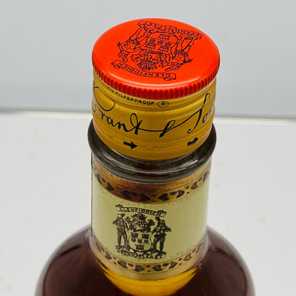 1970年代流通、グレンフィディック（Glenfiddich）8年ピュアモルト、26 2/3 Fl.ozs. 86° U.S. Proof クリアボトル #117