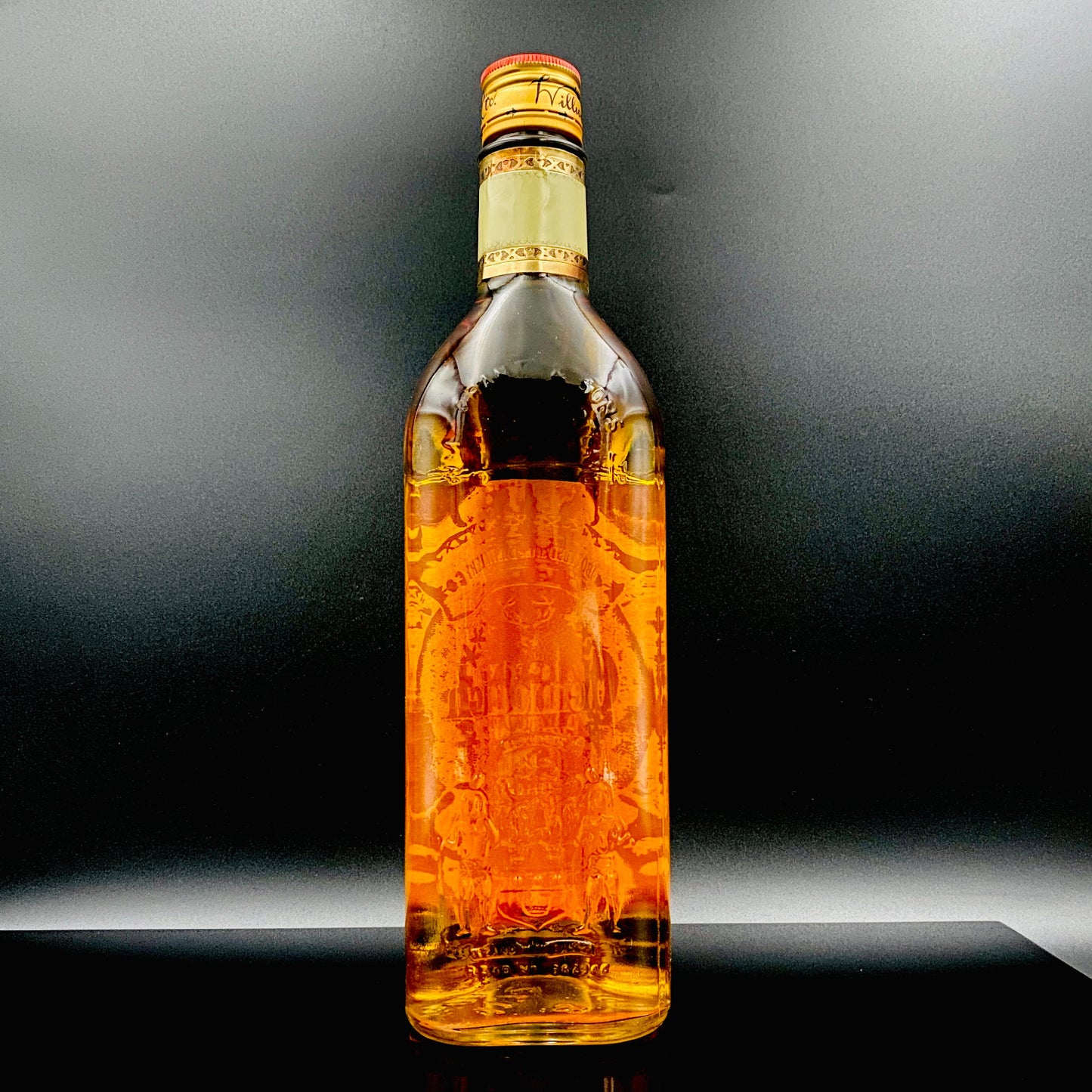 1970年代流通、グレンフィディック（Glenfiddich）8年ピュアモルト、26 2/3 Fl.ozs. 86° U.S. Proof クリアボトル #117