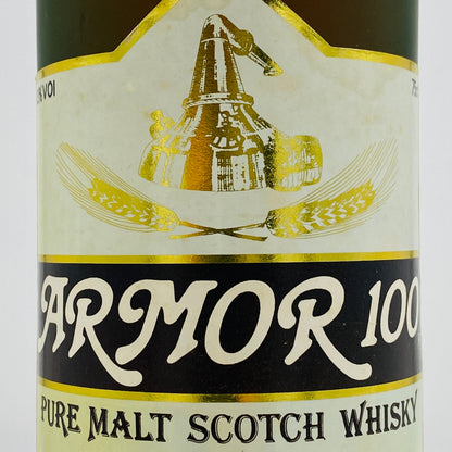1980年代流通、アーマー 100 ピュアモルト 12年（ARMOR 100 PURE MALT 12 Years Old）750ml, 43% ウイスキー特級 #121
