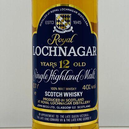 1990年代流通、ロイヤルロッホナガー（ROYAL LOCHNAGAR）12年、700ml, 40%、ドイツ市場向け #126