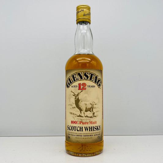1980年代蒸留、1990年代流通、グレンスタッグ（GLEN STAG）12年、100％ ピュアモルトスコッチウイスキー 750ml, 43% #129