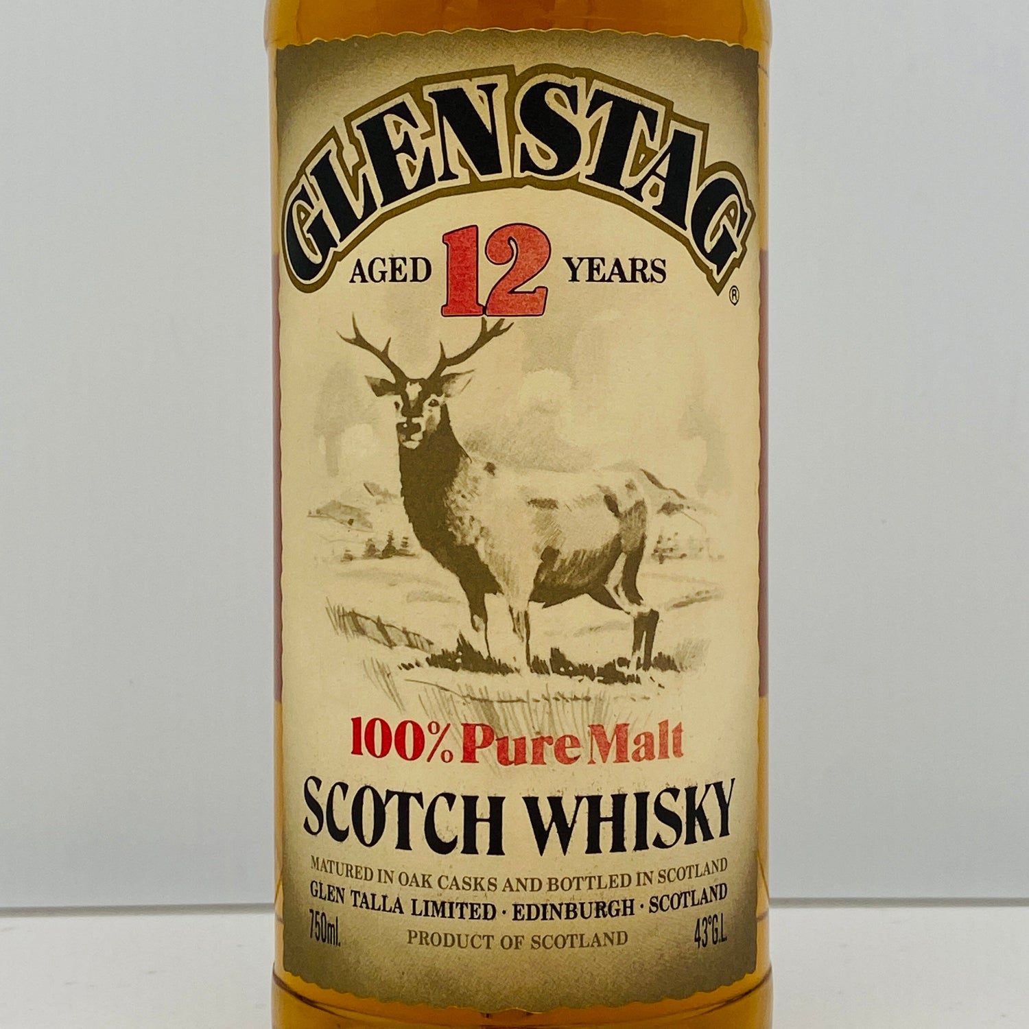 Distilled in the 1980s, distributed in the 1990s, Glen Stag 12