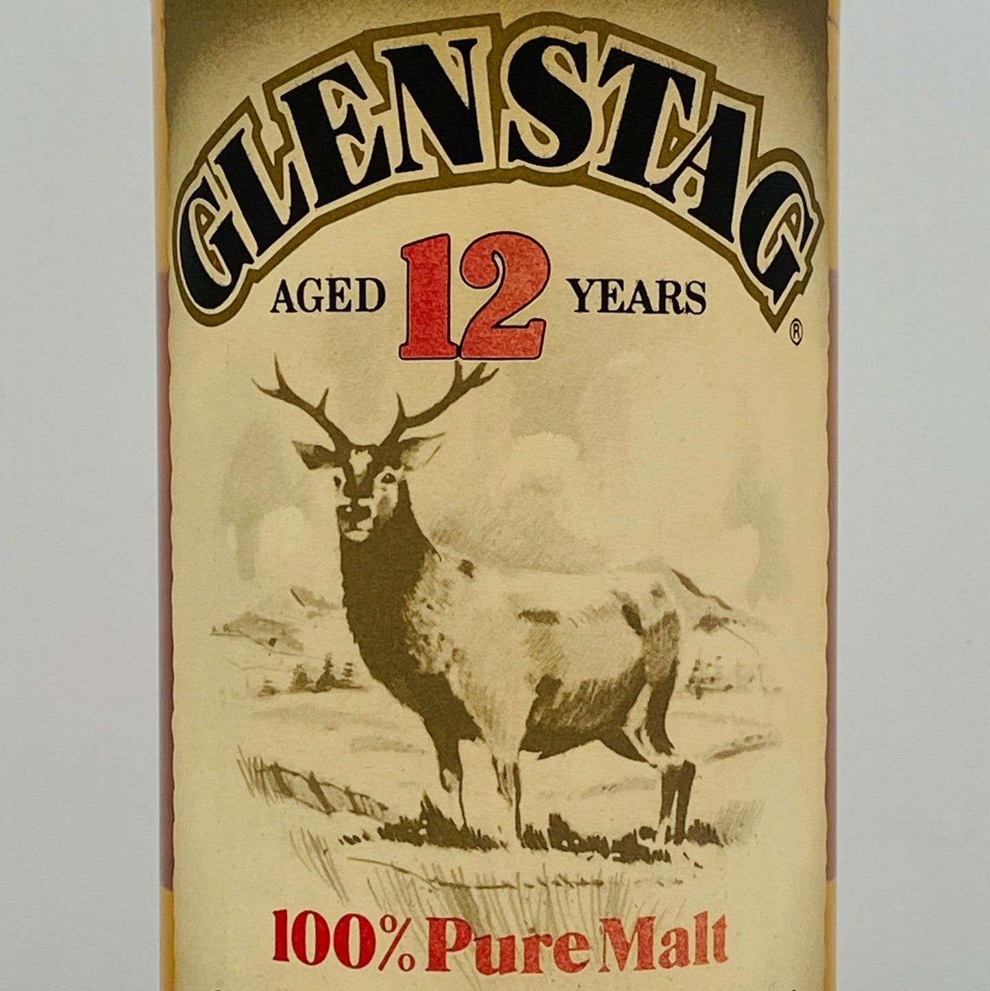 1980年代蒸留、1990年代流通、グレンスタッグ（GLEN STAG）12年、100％ ピュアモルトスコッチウイスキー 750ml, 43% #129