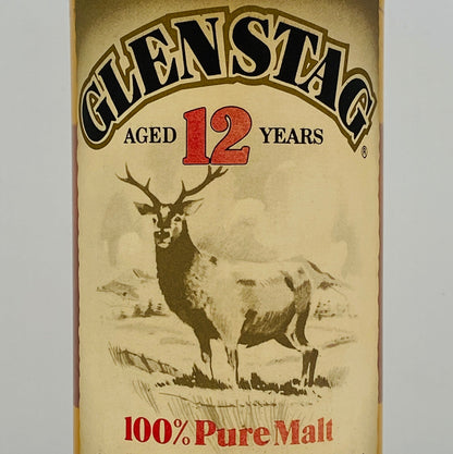 1980年代蒸留、1990年代流通、グレンスタッグ（GLEN STAG）12年、100％ ピュアモルトスコッチウイスキー 750ml, 43% #129
