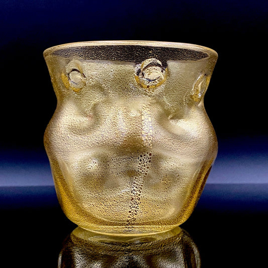 岩田 久利 作 手吹き硝子 ロックグラス #131