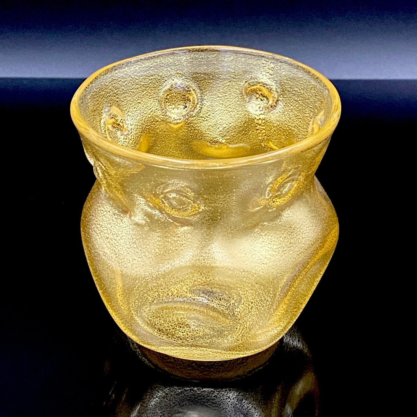 岩田 久利 作 手吹き硝子 ロックグラス #131