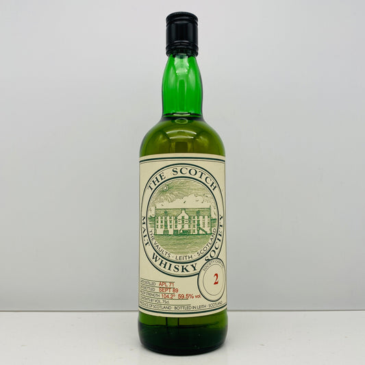 1980年代流通、SMWS No.2 グレンリベット（GLEN LIVET）1971年-1989年、18年熟成、750ml、59.5% #133