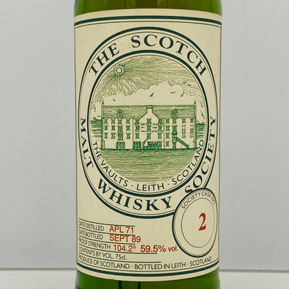 1980年代流通、SMWS No.2 グレンリベット（GLEN LIVET）1971年-1989年、18年熟成、750ml、59.5% #133