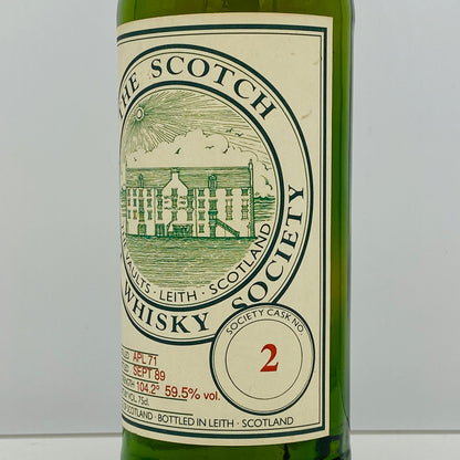 1980年代流通、SMWS No.2 グレンリベット（GLEN LIVET）1971年-1989年、18年熟成、750ml、59.5% #133