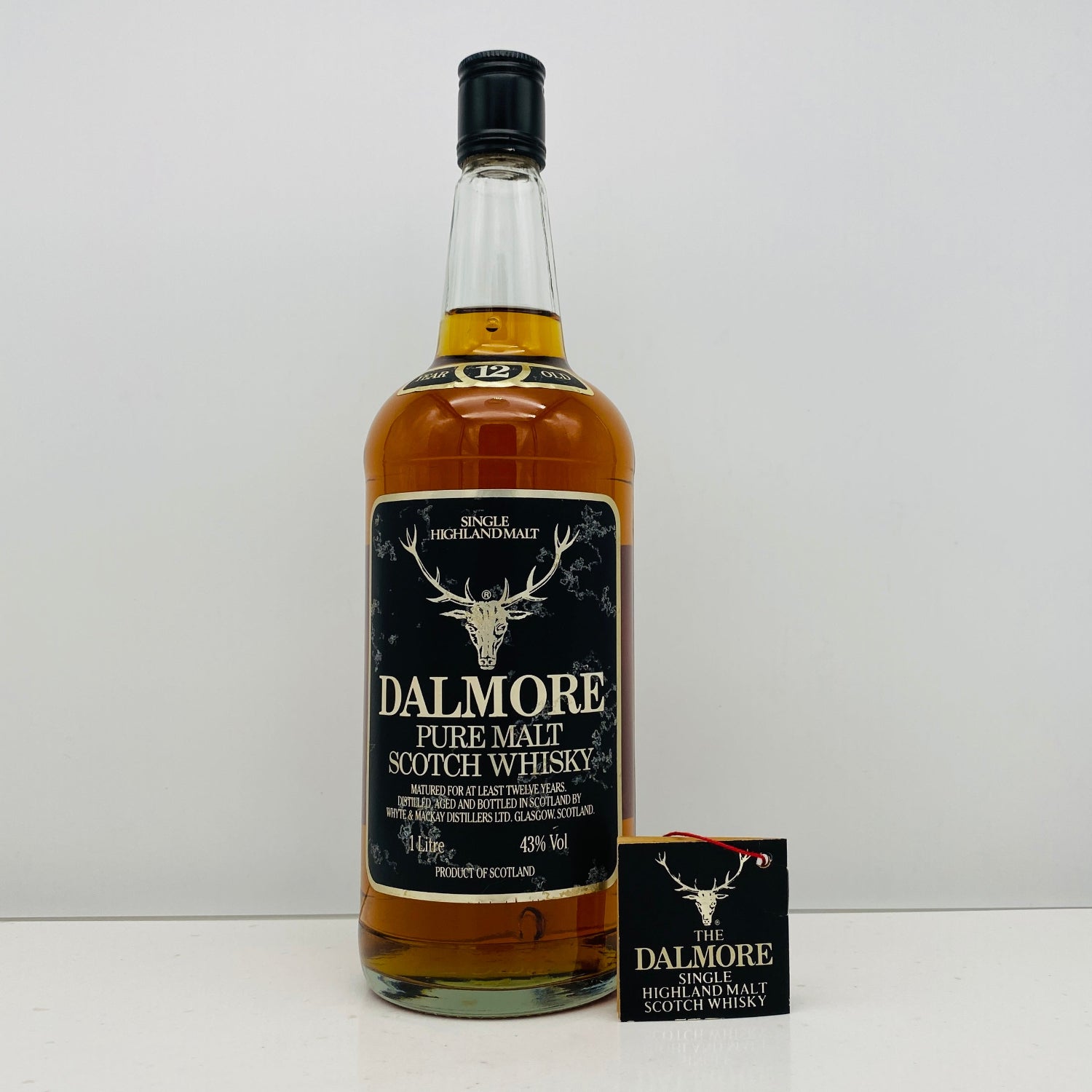 1980年代流通、ダルモア（DALMORE）12年、1,000ml, 43% – Antique Liquor
