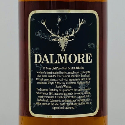 1980年代流通、ダルモア ピュアモルト（DALMORE PURE MALT）12年、1,000ml, 43% #134