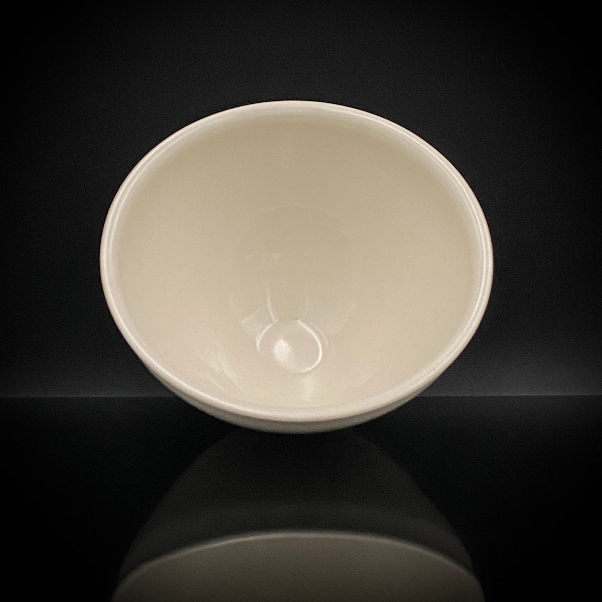 Regular Member of Japan Handicrafts Council: Teiichi Oketani II - Kinindate White Tenmoku Tea Bowl, Matchawan, Sake Vessel, Ice Bowl, Kyoto-Kiyomizu Ware #408