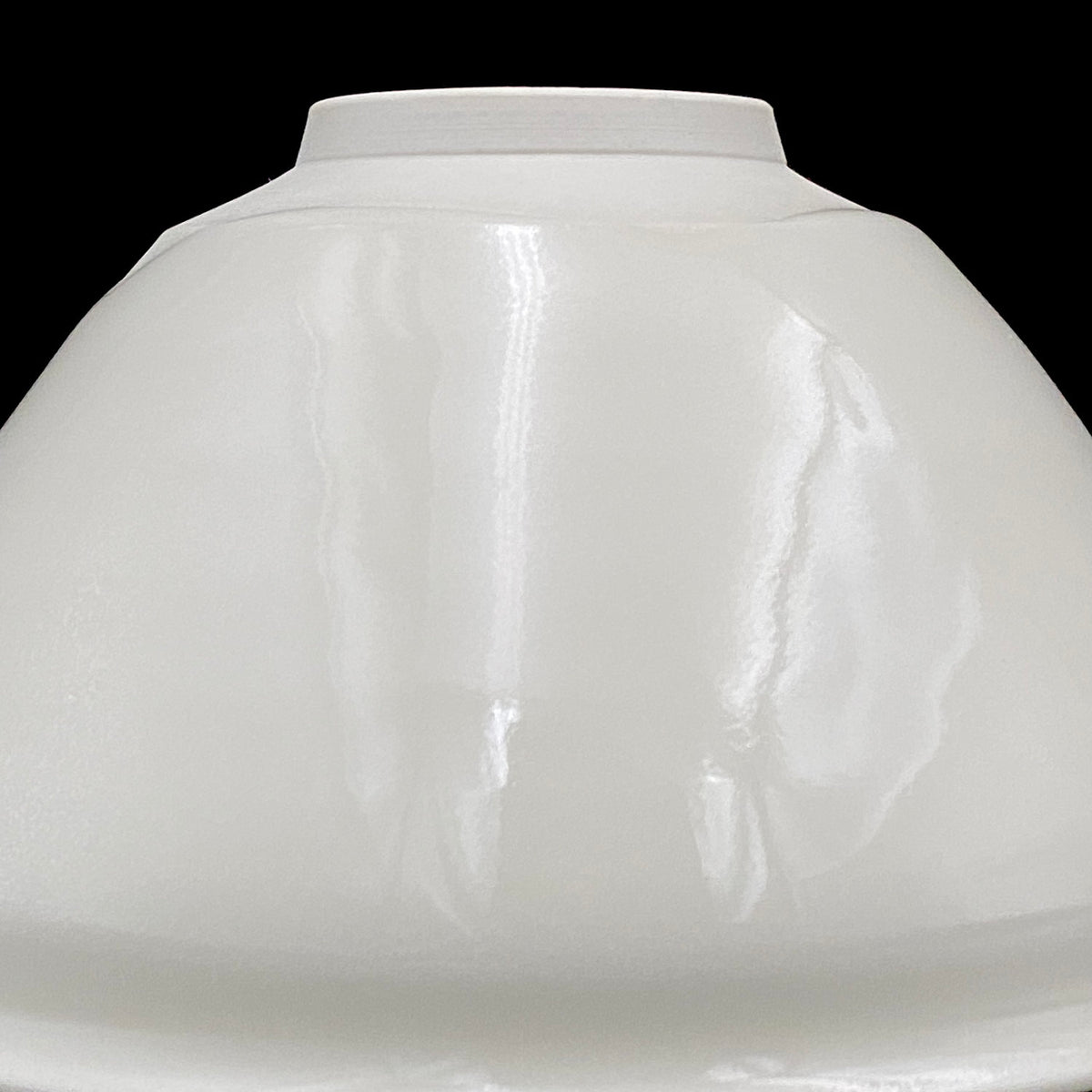 Regular Member of Japan Handicrafts Council: Teiichi Oketani II - Kinindate White Tenmoku Tea Bowl, Matchawan, Sake Vessel, Ice Bowl, Kyoto-Kiyomizu Ware #408