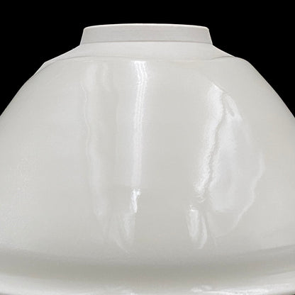 Regular Member of Japan Handicrafts Council: Teiichi Oketani II - Kinindate White Tenmoku Tea Bowl, Matchawan, Sake Vessel, Ice Bowl, Kyoto-Kiyomizu Ware #408