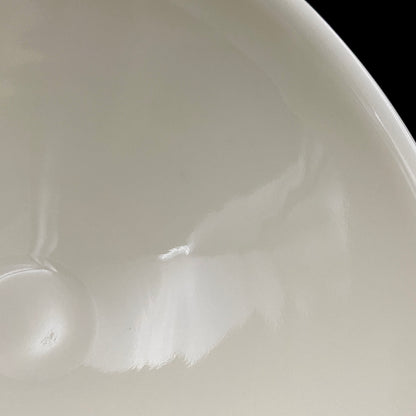 Regular Member of Japan Handicrafts Council: Teiichi Oketani II - Kinindate White Tenmoku Tea Bowl, Matchawan, Sake Vessel, Ice Bowl, Kyoto-Kiyomizu Ware #408