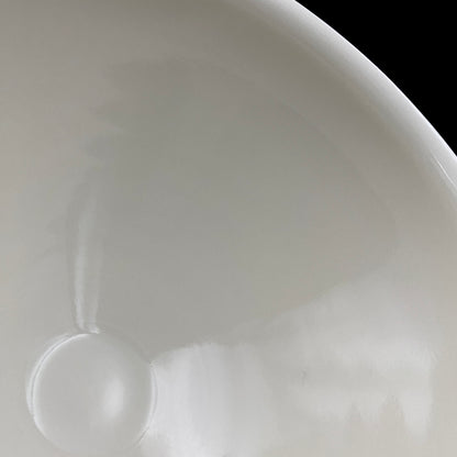 Regular Member of Japan Handicrafts Council: Teiichi Oketani II - Kinindate White Tenmoku Tea Bowl, Matchawan, Sake Vessel, Ice Bowl, Kyoto-Kiyomizu Ware #408