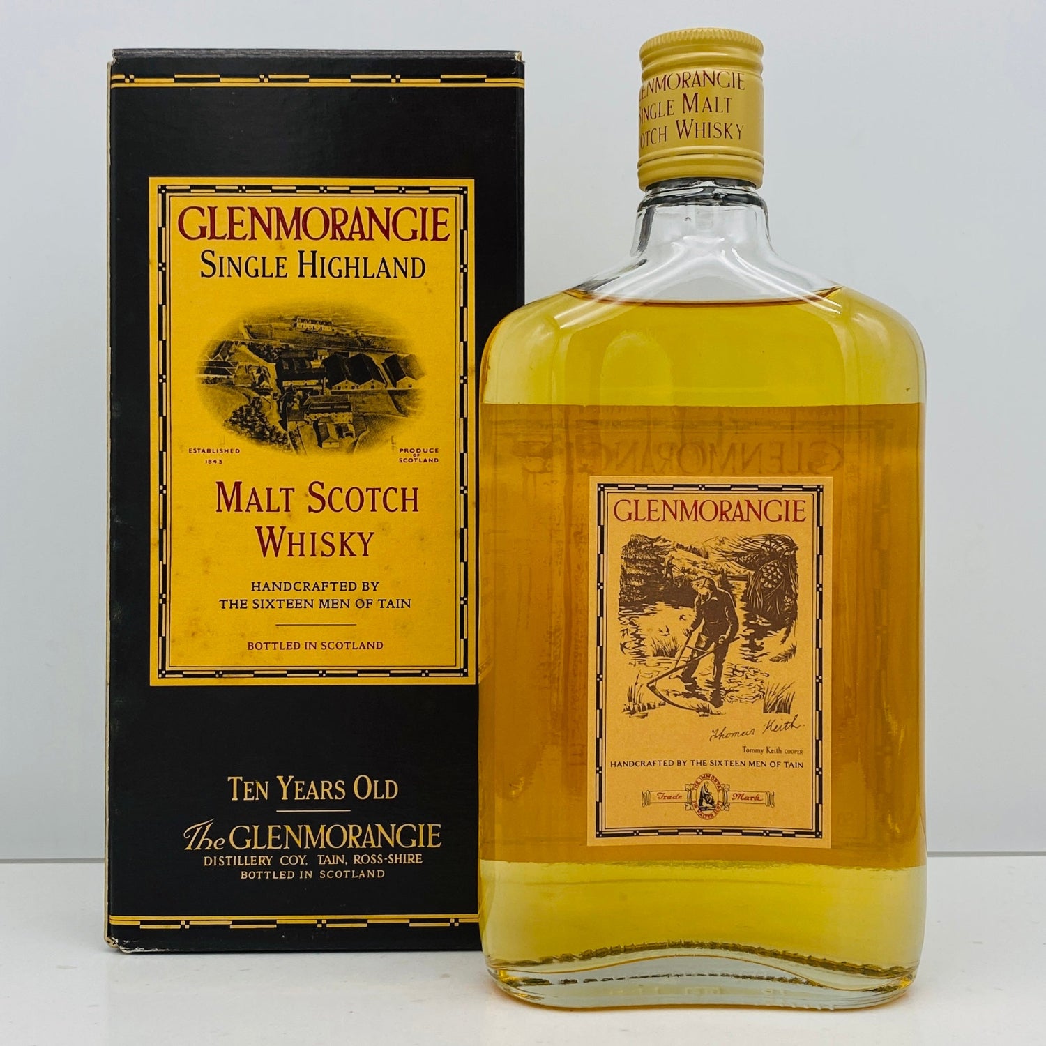 1990年代流通、グレンモーレンジ（GLENMORANGIE）10年、500ml, 43