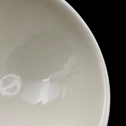 Regular Member of Japan Handicrafts Council: Teiichi Oketani II - Kinindate White Tenmoku Tea Bowl, Matchawan, Sake Vessel, Ice Bowl, Kyoto-Kiyomizu Ware #408
