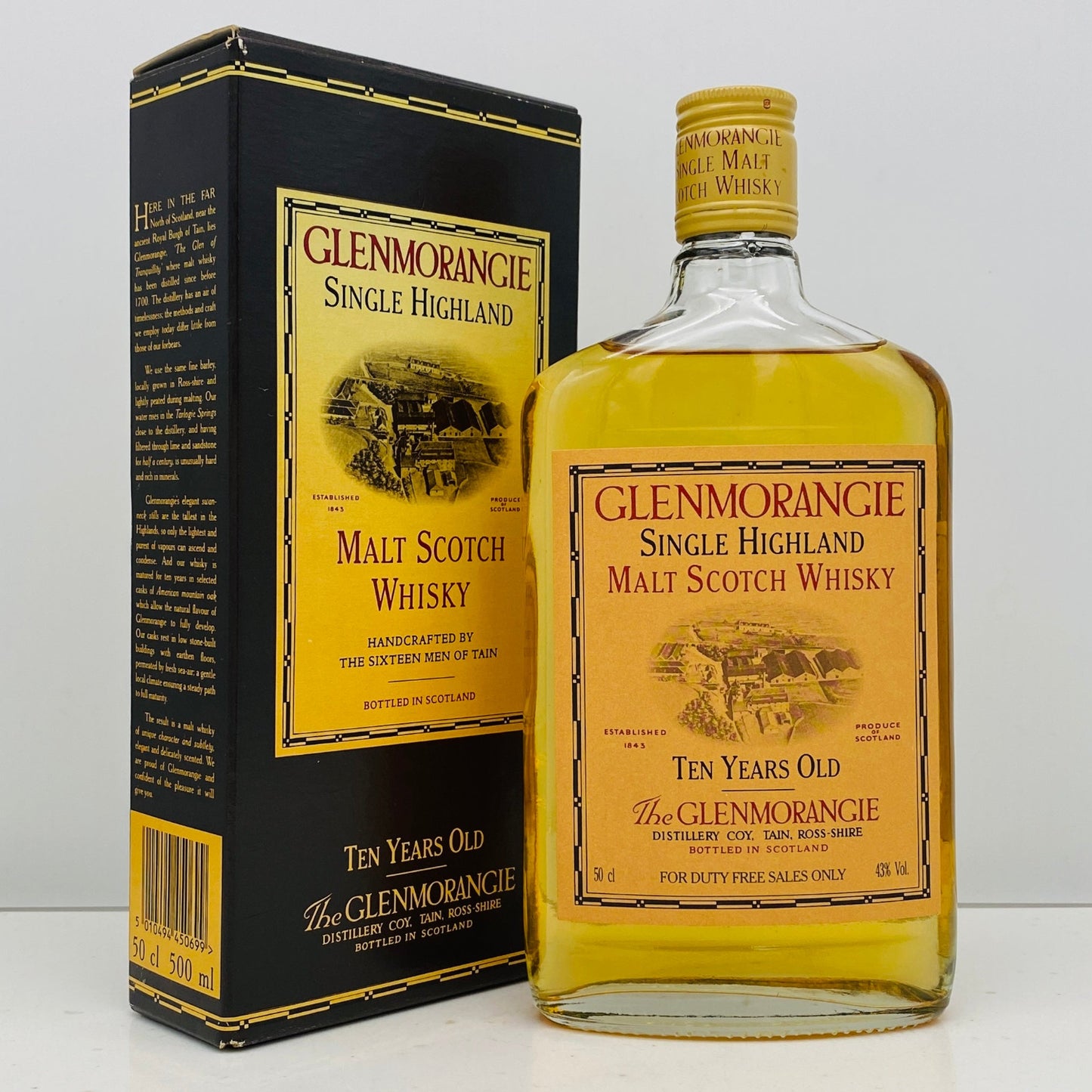 1990年代流通、グレンモーレンジ（GLENMORANGIE）10年、500ml, 43% #142